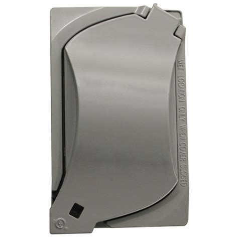 1-gang rectangle metal weatherproof electrical box cover|sigma universal in use cover.